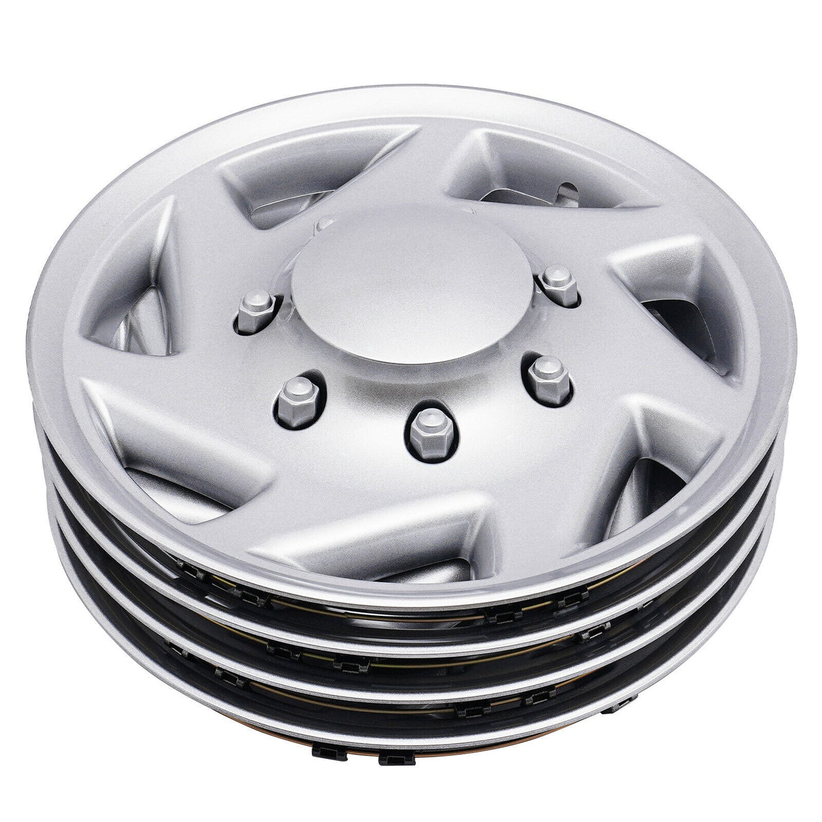 Set of 4 Silver 16-Inch Hubcaps for Ford E-250 E-350 E-450