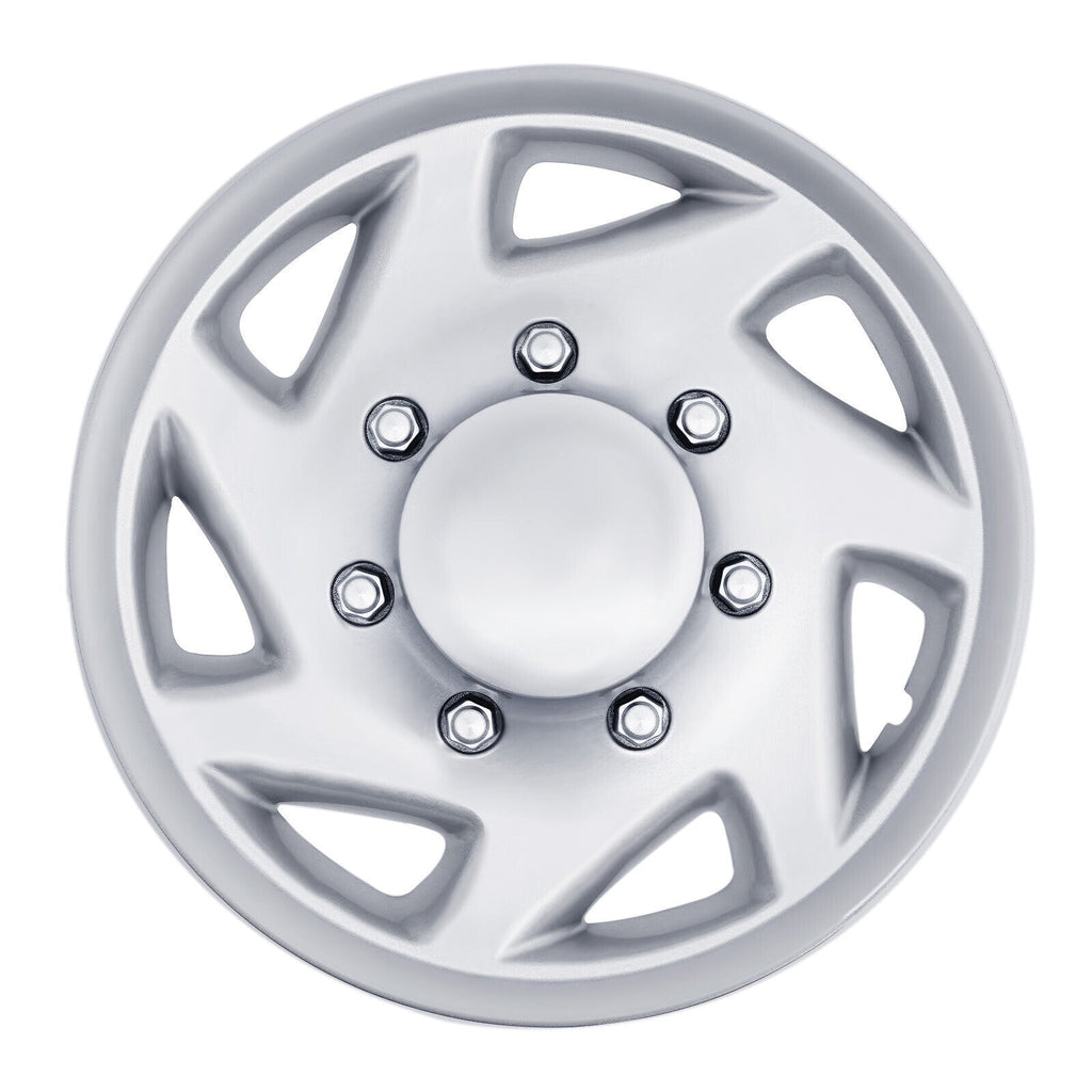 4 NEW For 99-18 Ford Econoline E250 E350 E450 Hubcap Silver Van Full Wheel Cover