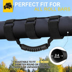 2 Pack Grab Handle Set Compatible with Jeep Wrangler TJ YJ JK, Easy-to-Fit Black