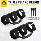 2 Pack Grab Handle Set Compatible with Jeep Wrangler TJ YJ JK, Easy-to-Fit Black