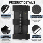 2 Pack Grab Handle Set Compatible with Jeep Wrangler TJ YJ JK, Easy-to-Fit Black