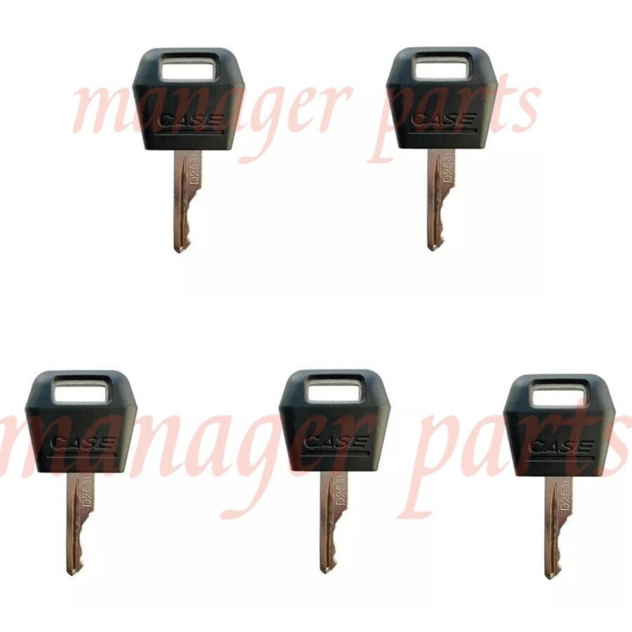 5Pcs  Keys For Case IH Ignition Keys Tractor Skid Steer Digger Excavator Dozer