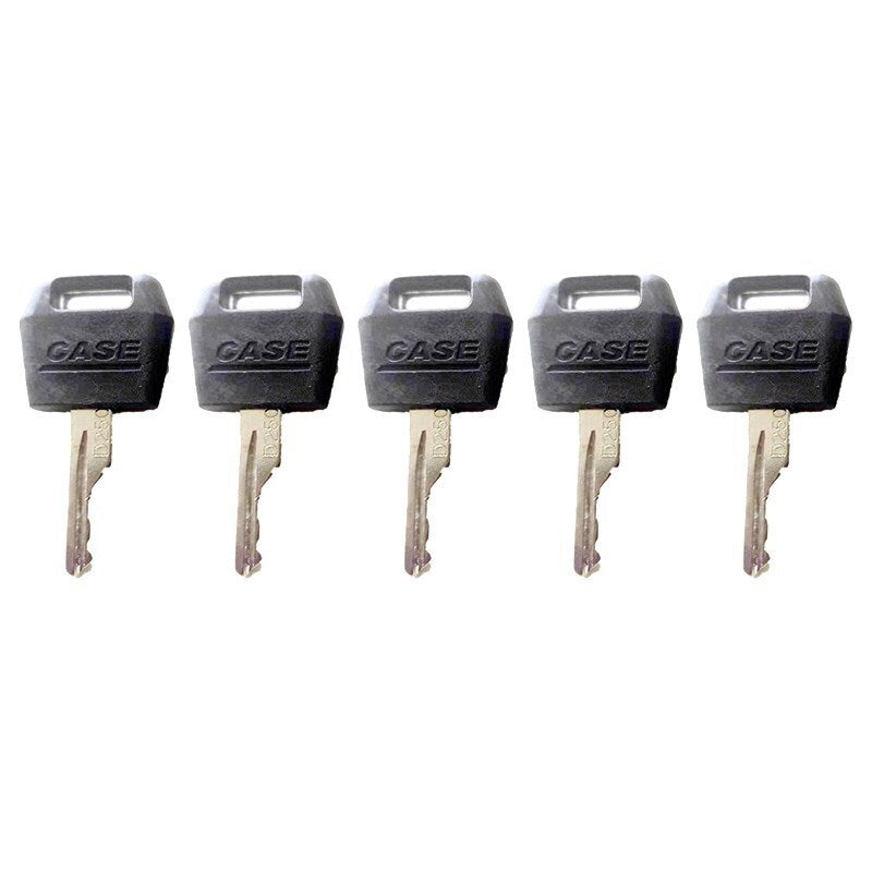 5Pcs  Keys For Case IH Ignition Keys Tractor Skid Steer Digger Excavator Dozer