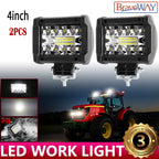 12V 4inch 60W LED Work Light Headlights fit John Deere Case New Holland Tractor