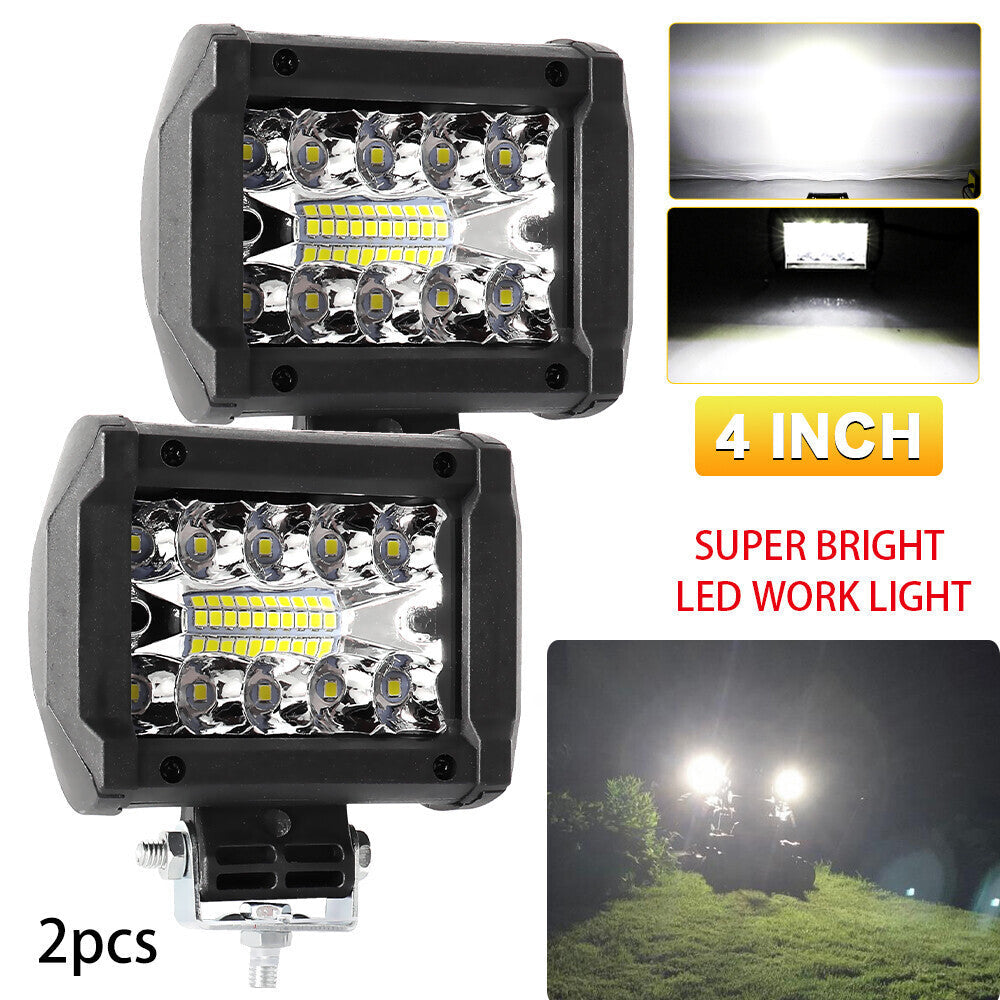 12V 4inch 60W LED Work Light Headlights fit John Deere Case New Holland Tractor