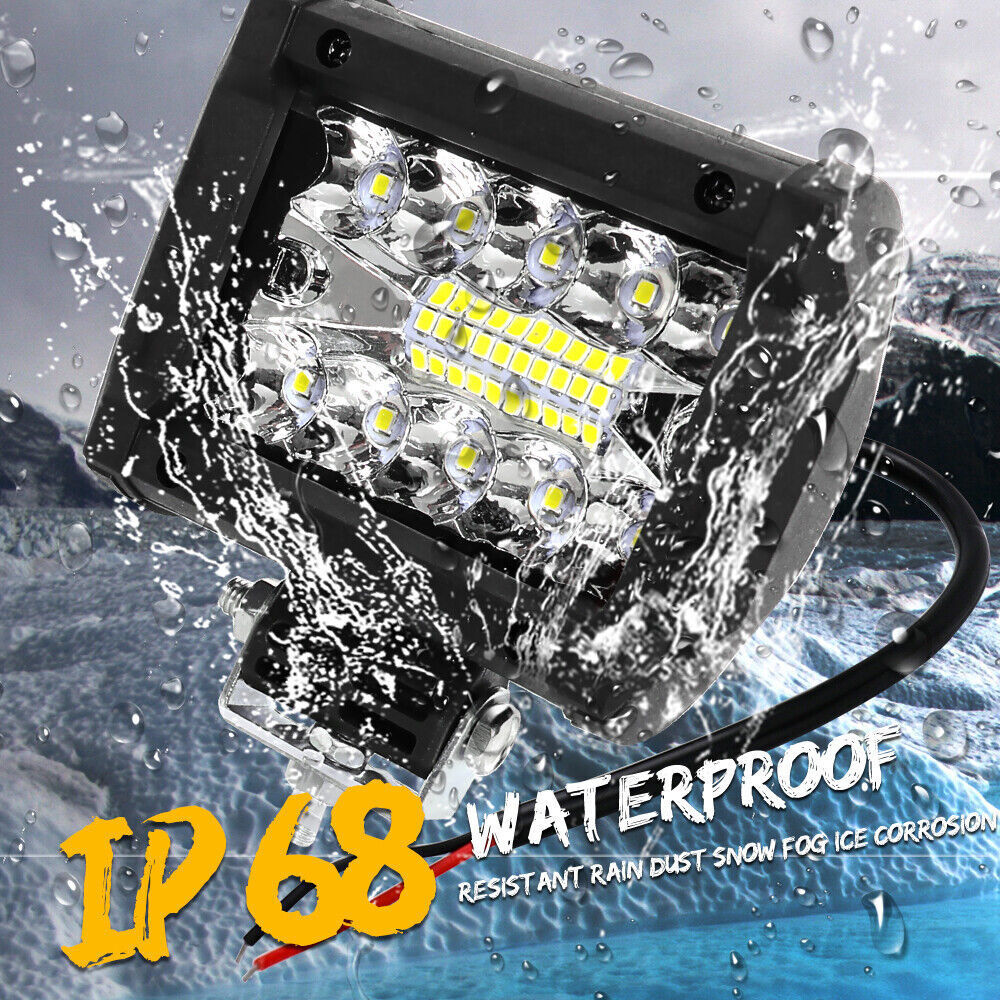 12V 4inch 60W LED Work Light Headlights fit John Deere Case New Holland Tractor