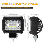 12V 4inch 60W LED Work Light Headlights fit John Deere Case New Holland Tractor