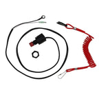 Kill Stop Switch Safety Lanyard 6E9-82575-09 for Yamaha Outboard 15HP 25HP 30HP