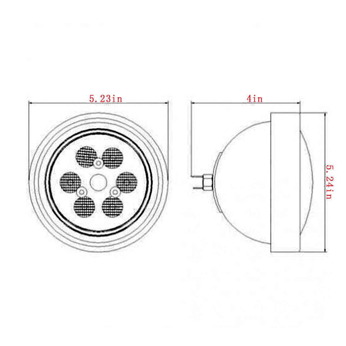 Par36 30W LED Work Light Headlight Flood For Case IH John Deere International