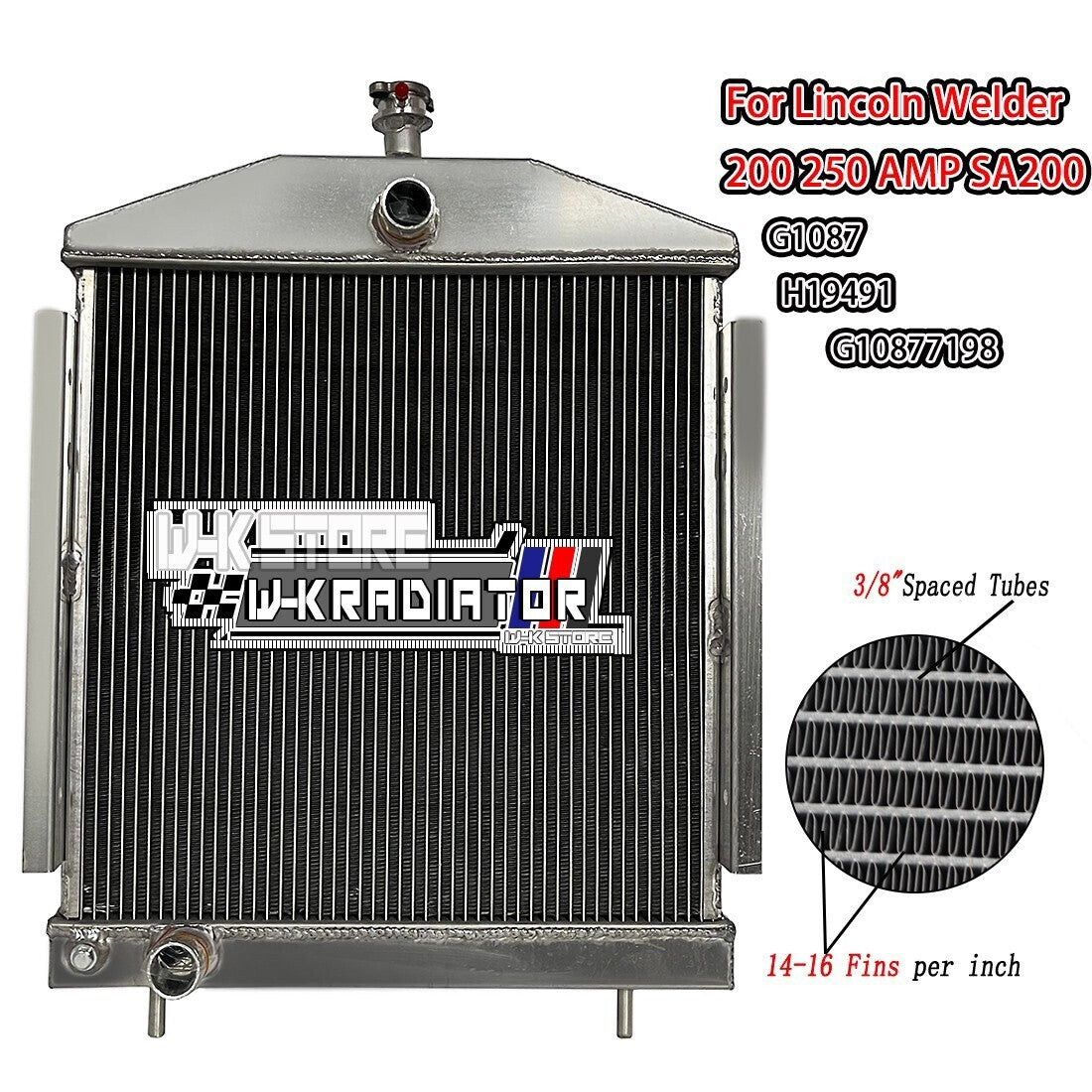 Radiator for Lincoln Welder 200/250 AMP SA200 SA250 H19491 G1087 Full Aluminum