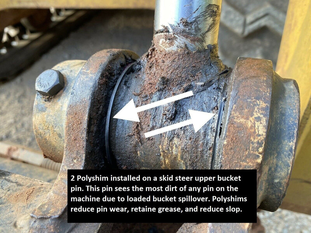Polyshim Bucket Pin Shim Kit 25mm for Micro Excavator And Skid Steer