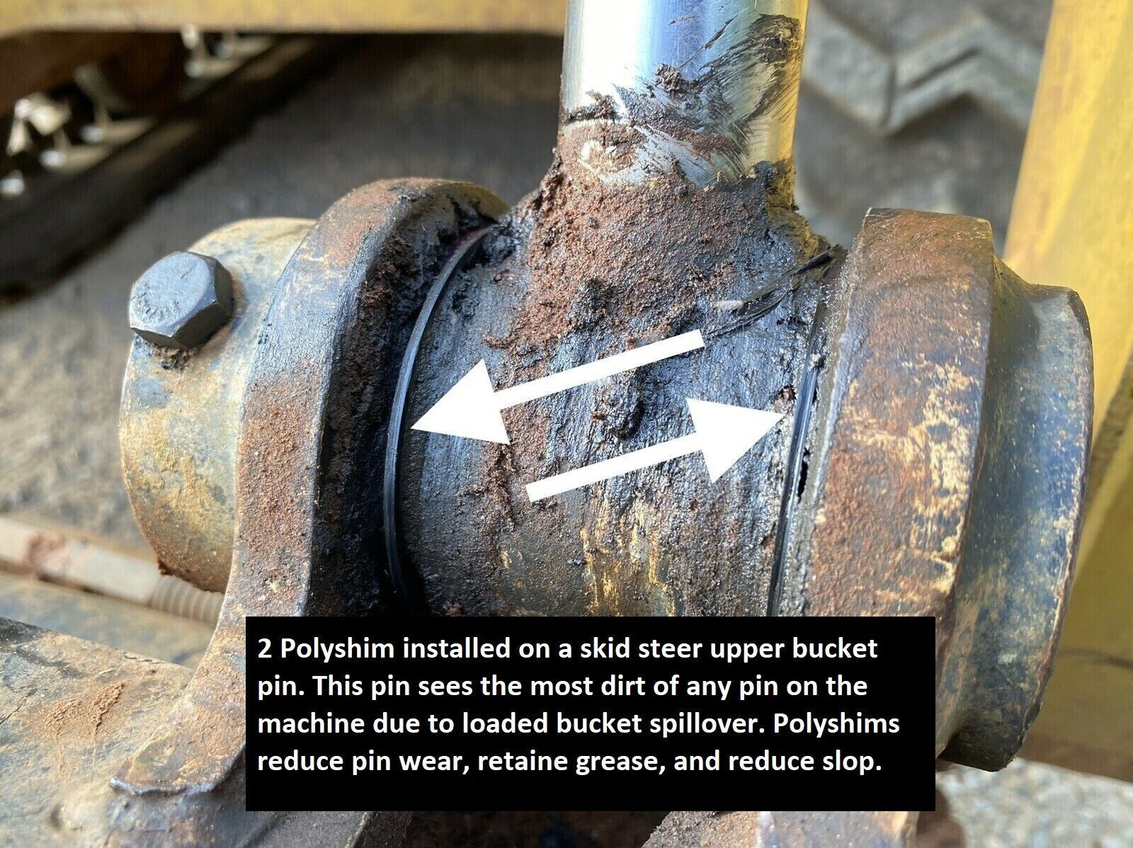 Polyshim Bucket Pin Shim Kit 25mm for Micro Excavator And Skid Steer