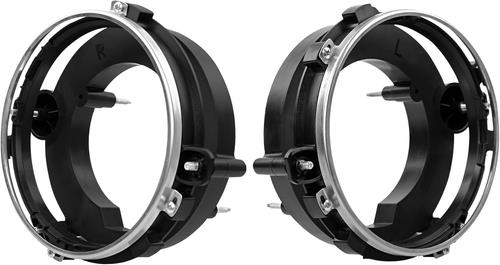 Front Left & Right Side Headlight Bulb Brackets Buckets For 97-06 Jeep Wrangler