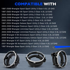 Front Left & Right Side Headlight Bulb Brackets Buckets For 97-06 Jeep Wrangler