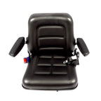 Tractor Forklift Seat Excavator Universal Adjustable Backrest Armrest Safty Belt