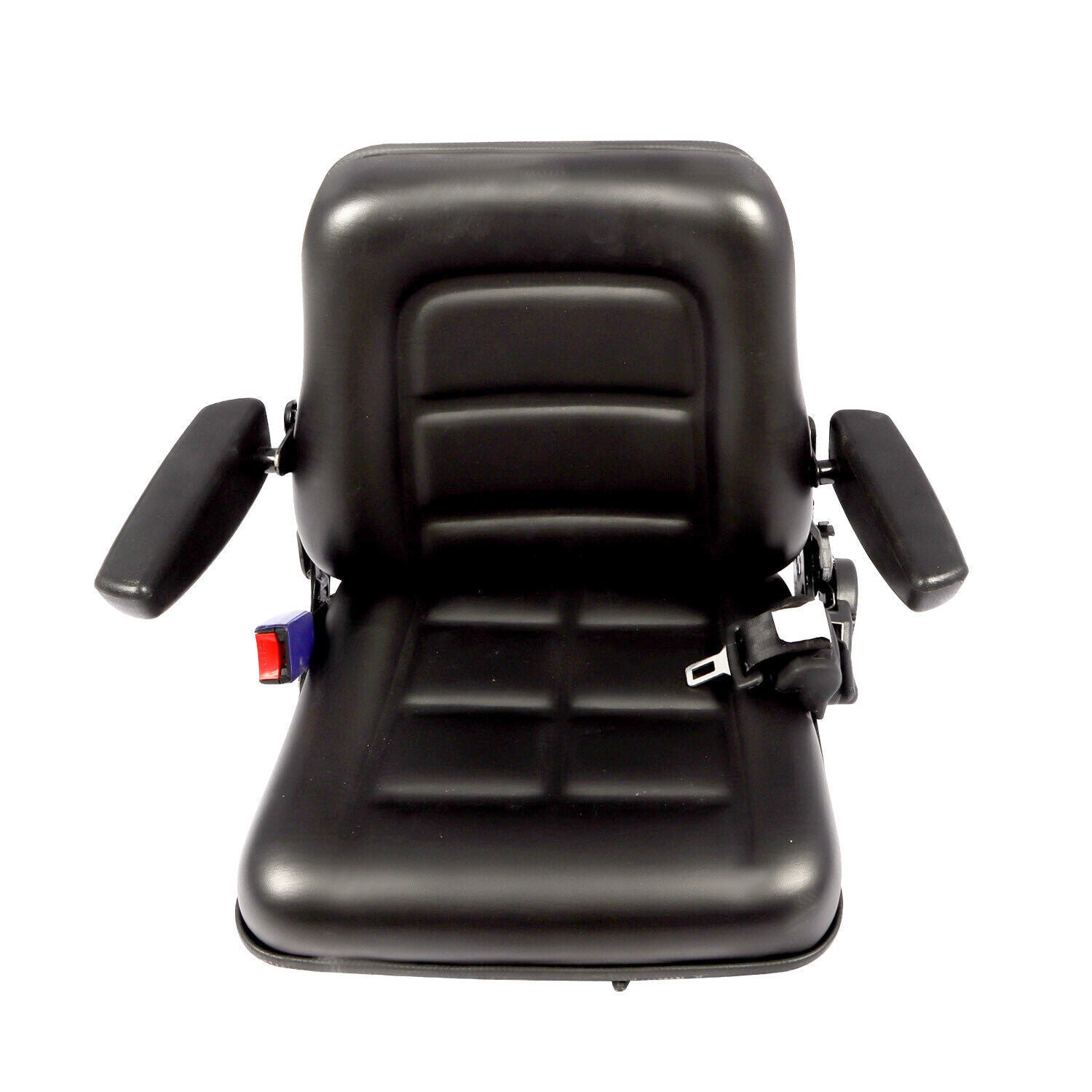 Tractor Forklift Seat Excavator Universal Adjustable Backrest Armrest Safty Belt