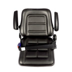 Tractor Forklift Seat Excavator Universal Adjustable Backrest Armrest Safty Belt
