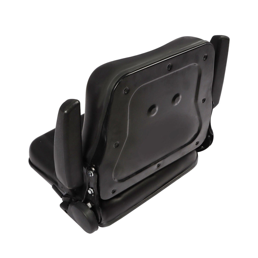 Tractor Forklift Seat Excavator Universal Adjustable Backrest Armrest Safty Belt