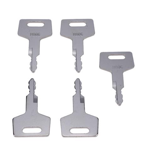 5X Keys 17001-00019 H806 For Takeuchi Excavator & Skid Steer Track Loader