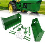 LH+RH Powder Coated Battery Box w/ Bracket For John Deere  4010 4020 4320 4520