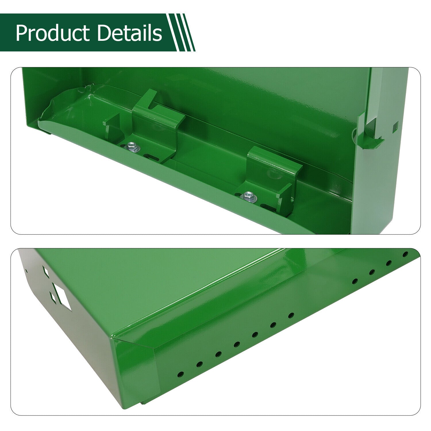 LH+RH Powder Coated Battery Box w/ Bracket For John Deere  4010 4020 4320 4520