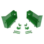 LH+RH Powder Coated Battery Box w/ Bracket For John Deere  4010 4020 4320 4520