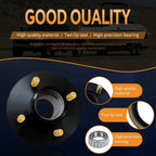 2 Sets 4 on 4'' Trailer Hub Kit for 2000 lbs 1" or 1-1/16" Trailer Straight Axle