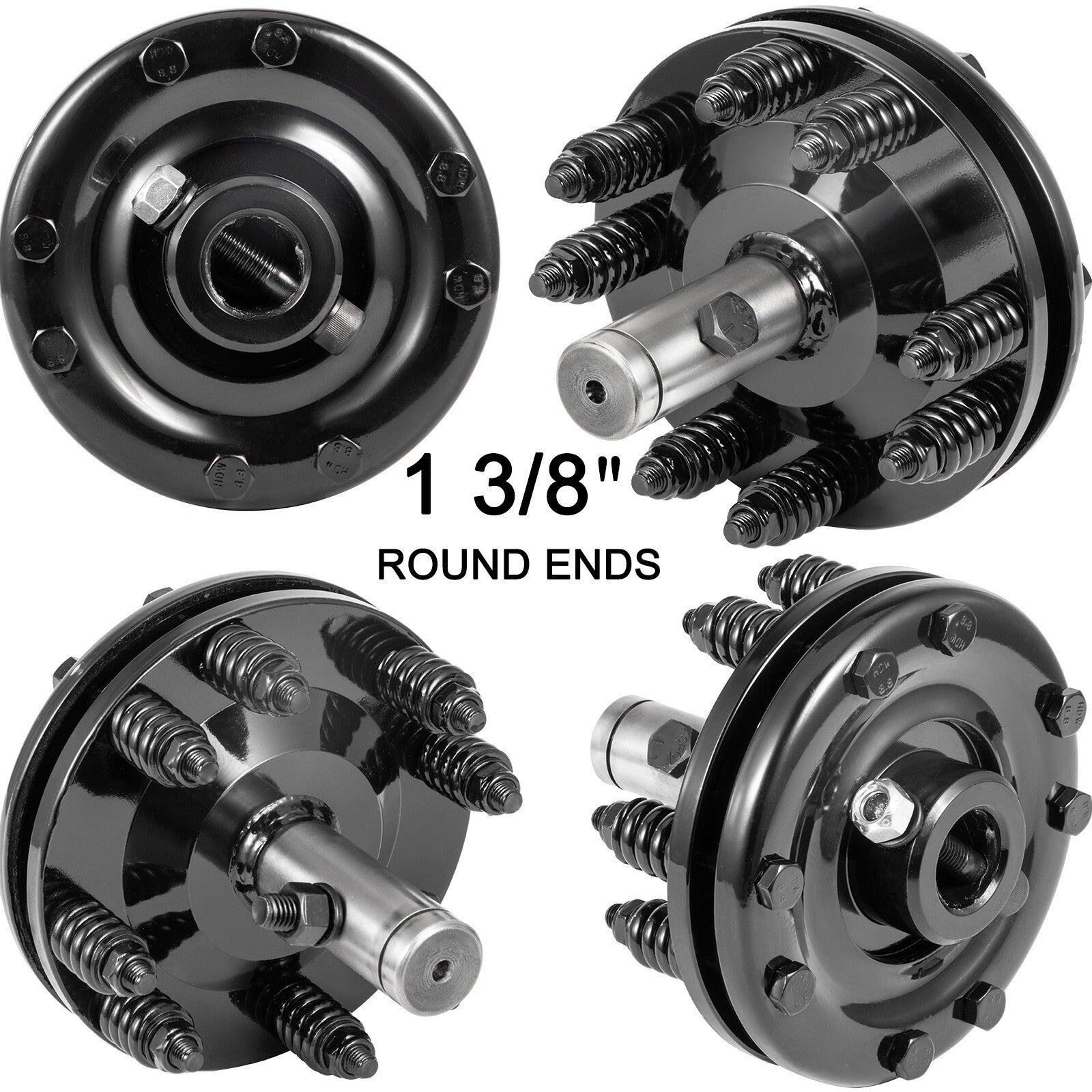 Slip Clutch PTO Slip Clutch 1 3/8" Smooth Ends Black for PTO Slip Shafts