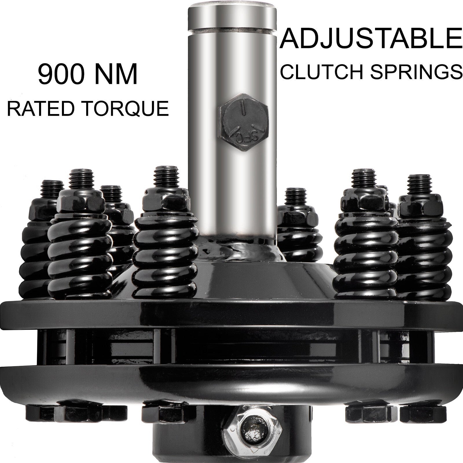 Slip Clutch PTO Slip Clutch 1 3/8" Smooth Ends Black for PTO Slip Shafts