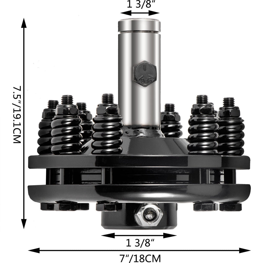 Slip Clutch PTO Slip Clutch 1 3/8" Smooth Ends Black for PTO Slip Shafts