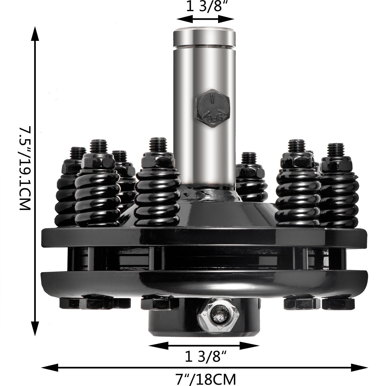 Slip Clutch PTO Slip Clutch 1 3/8" Smooth Ends Black for PTO Slip Shafts