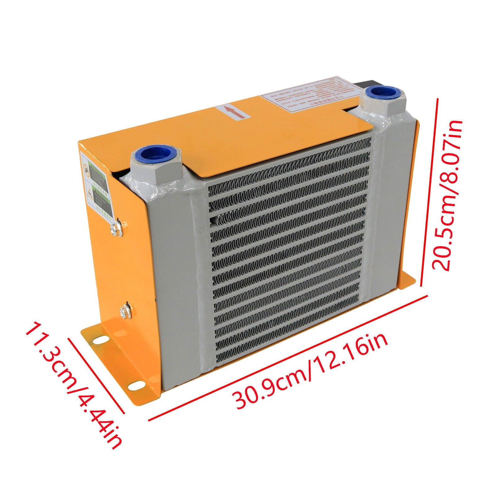 Hydraulic Oil Cooler AH0608T-CA Air-cooled Radiator for 1-2 Ton Mini Excavators