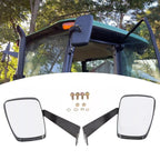 Left + Right Rearview Mirror Set Fit Compatible with John Deere 5000 & 6000 Series Tractors