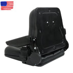 Adjustable Seat w/Safety Belt & Armrest Universal Forklift Tractor Seat PVC