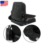 Adjustable Seat w/Safety Belt & Armrest Universal Forklift Tractor Seat PVC