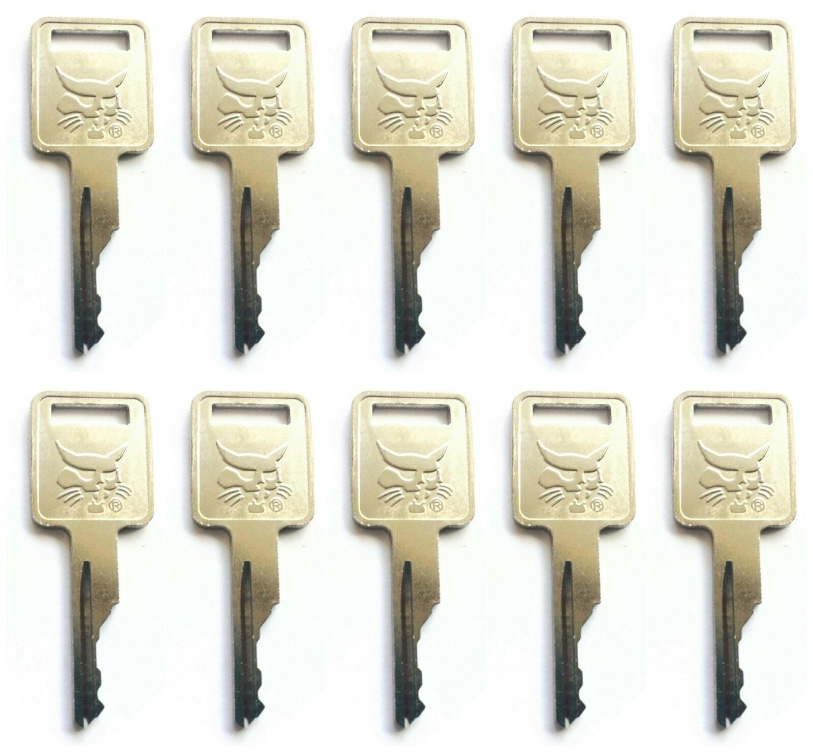 (10) Ignition Key For Bobcat Skid Steer Loaders and Mini Excavators 6693241 D250