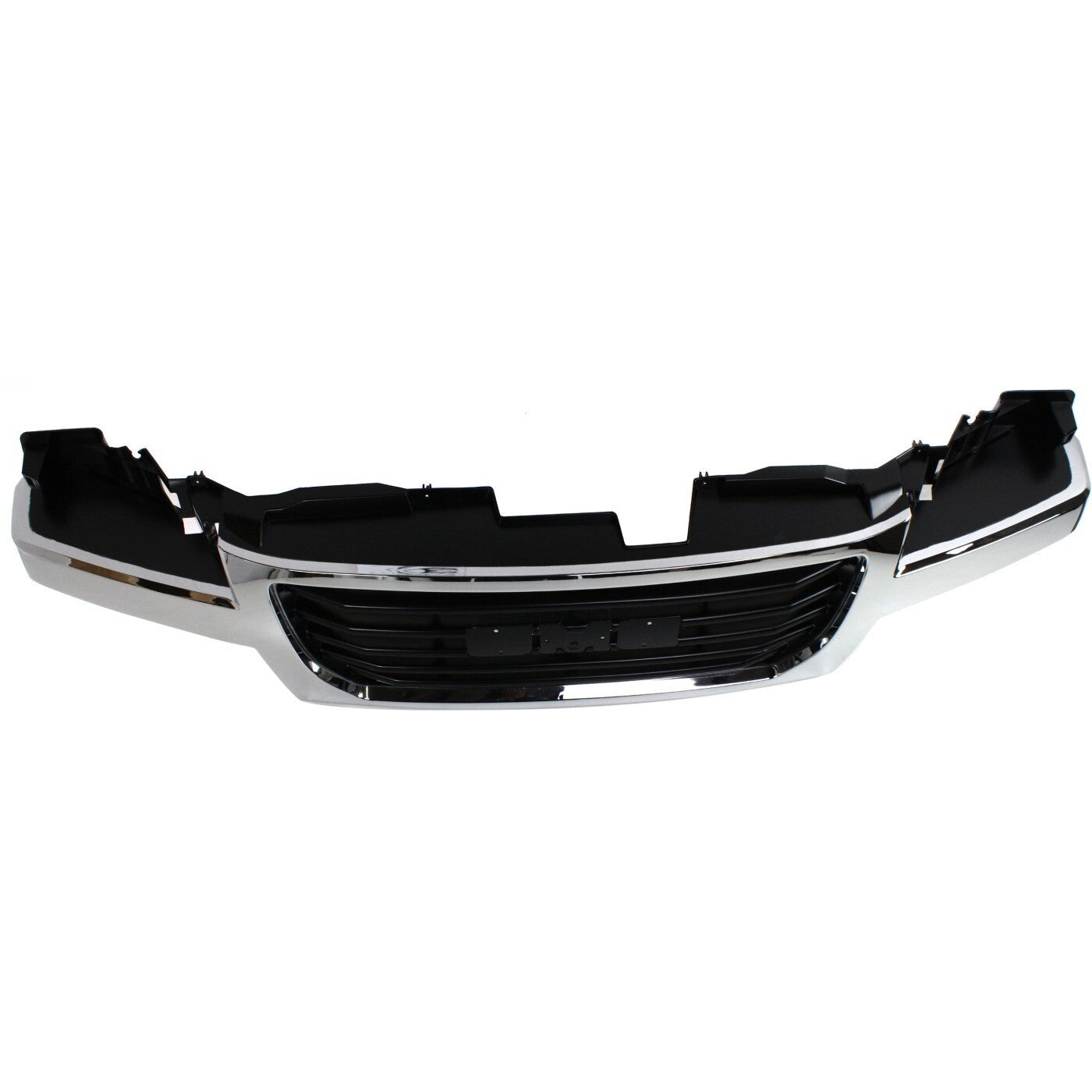 Grille For 2004-2012 GMC Canyon Chrome Shell w/ Black Insert Plastic