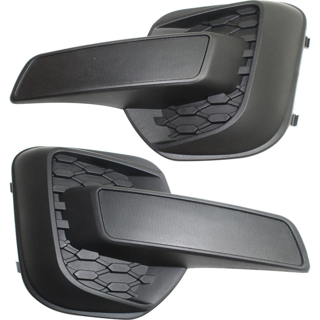 Fog Light Cover Set For 2010-2015 Chevy Equinox Front Textured 25798750 25798751