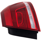 Halogen Tail Light For 2012-2015 Volkswagen Passat Right Outer Clear/Red w/Bulbs