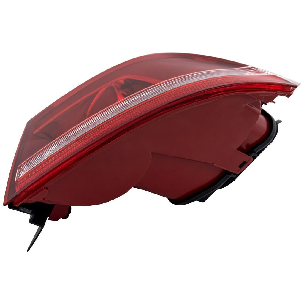 Halogen Tail Light For 2012-2015 Volkswagen Passat Right Outer Clear/Red w/Bulbs