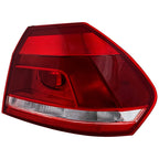 Halogen Tail Light For 2012-2015 Volkswagen Passat Right Outer Clear/Red w/Bulbs