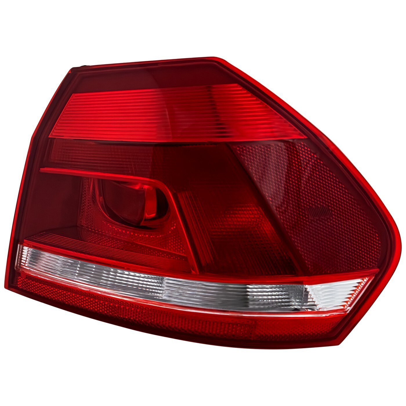 Halogen Tail Light For 2012-2015 Volkswagen Passat Right Outer Clear/Red w/Bulbs