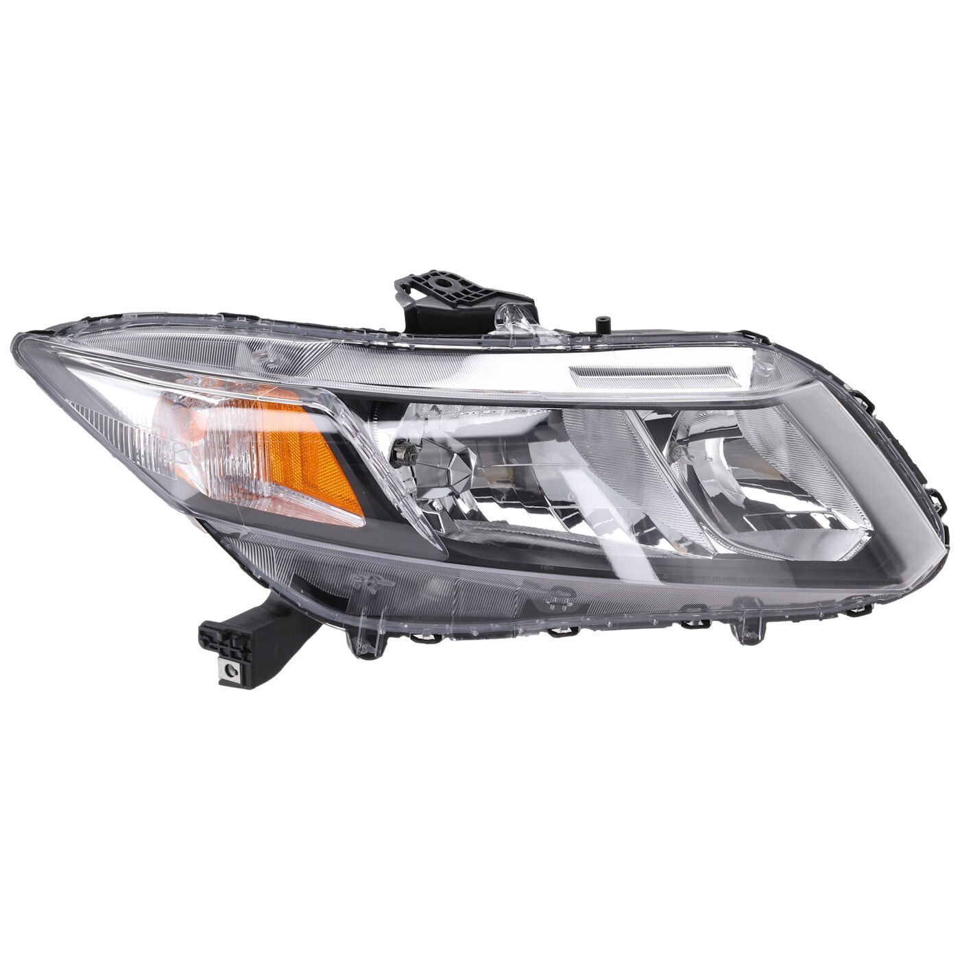 Passenger Side Headlight For Honda Civic 2013-2015 Halogen with Bulb(s) Sedan