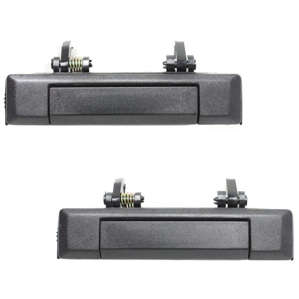 Exterior Door Handle For 84-88 Toyota Pickup 84-89 4Runner Set of 2 Front Black