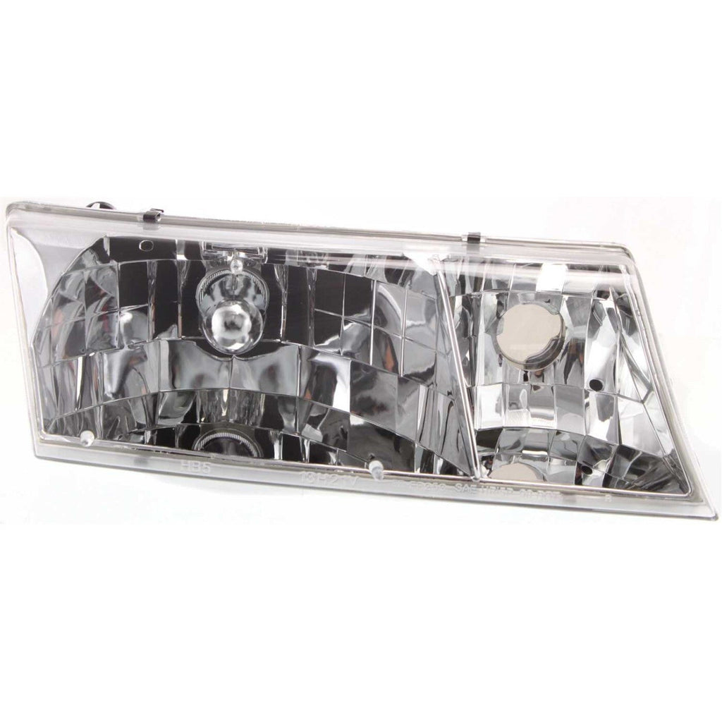 Headlights Headlamps Left & Right Pair Set for 98-02 Mercury Grand Marquis