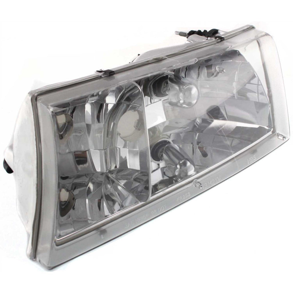 Headlights Headlamps Left & Right Pair Set for 98-02 Mercury Grand Marquis