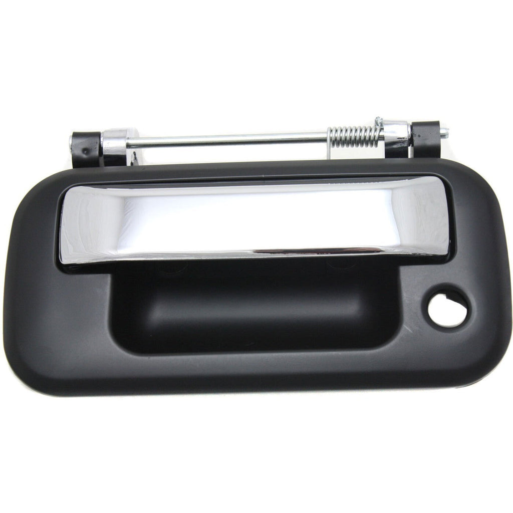 Tailgate Handle For 2004-2013 Ford F-150 Chrome Lever Smooth Housing Exterior