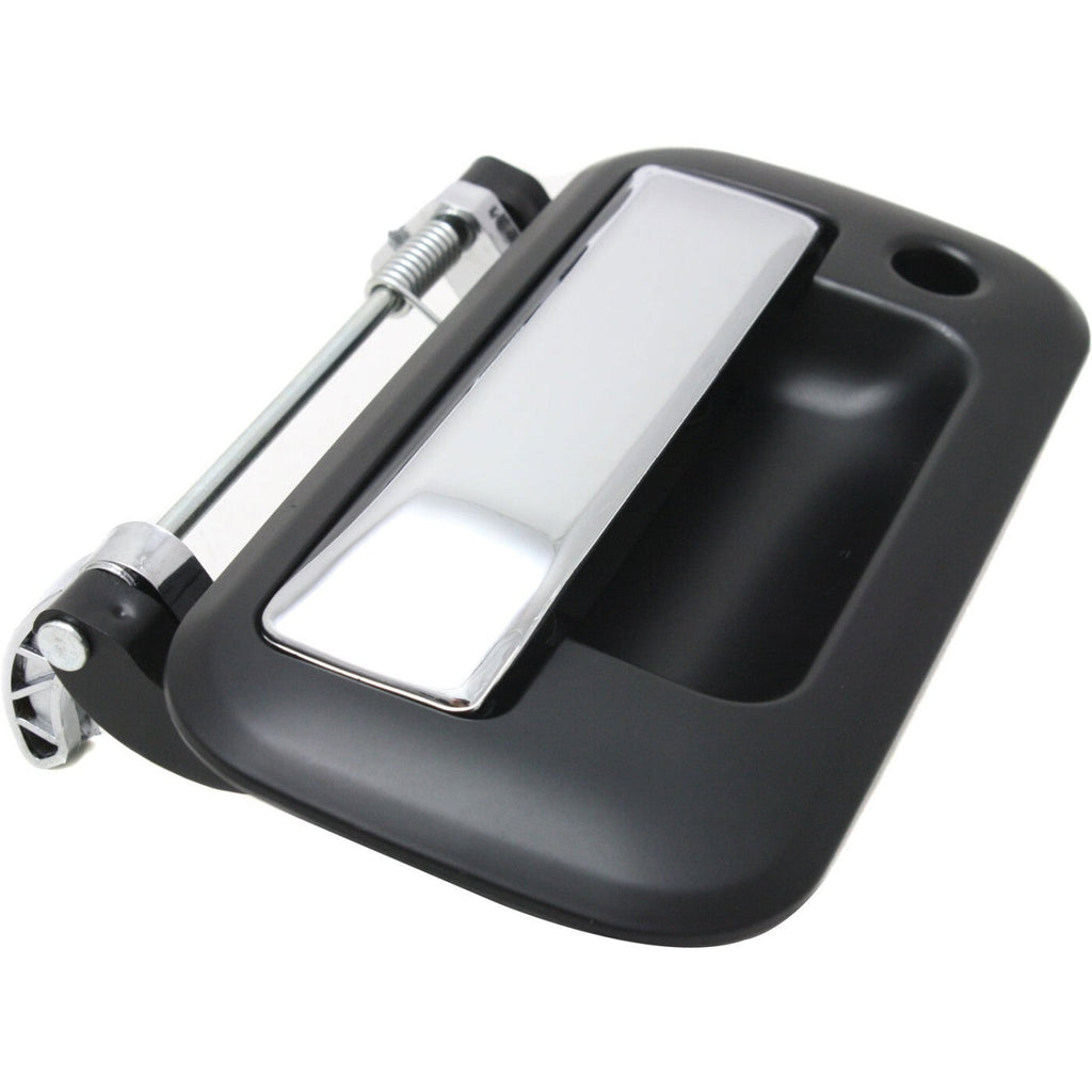Tailgate Handle For 2004-2013 Ford F-150 Chrome Lever Smooth Housing Exterior