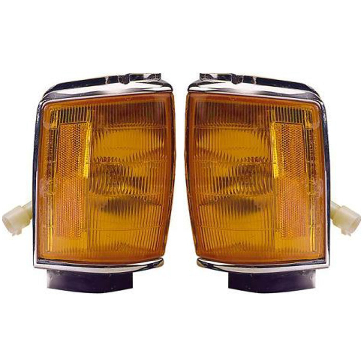 Corner Light For 84-86 Toyota Pickup w/ chrome trim Set of 2 LH RH w/ Bulbs