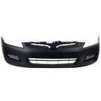 Front Bumper Cover For 2003-2005 Honda Accord Coupe Primed With Emblem Provision